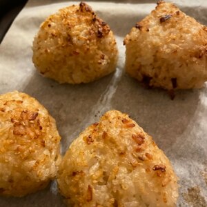 めんつゆで焼きおにぎり☆